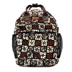 Large Backpack - Water Repellent | Stamped Batik or Troso Handwoven Fabric