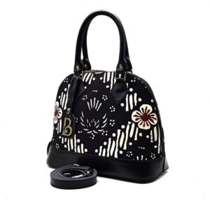 Malya Leather Bag - Water Repellent | Semi Hand-drawn Batik or Semi NTT Handwoven Fabric
