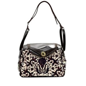 Lidya Leather Bag - Water Repellent | Stamped Batik or Troso Handwoven Fabric