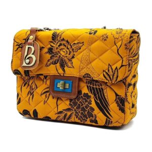 Cyntia Leather Bag Mini | Stamped Batik