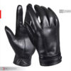 Black full finger leather gloves RA Leather GB2509 motorcycling outdoor formal wear genuine leather