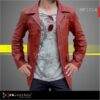 Safari leather jacket MF1014 inspired by Fight Club made from sheepskin