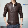 Men’s slim fit leather jacket SF1509 made from genuine sheepskin leather