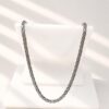 Thick Byzantine silver chain necklace unisex handmade 5mm design