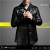 premium artistic leather jacket men safari style cinematic fashion design