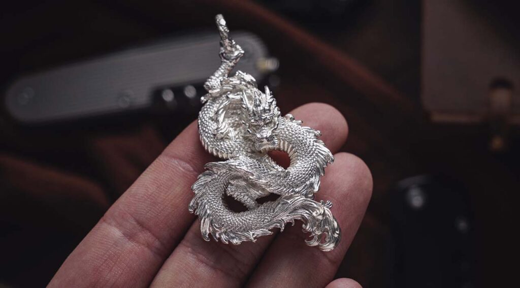 traditional bali silver artisan craftsmanship close up