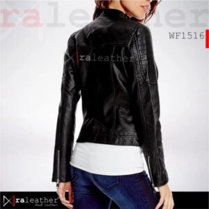 women leather jacket WF1516 premium genuine sheepskin RA Leather Garut