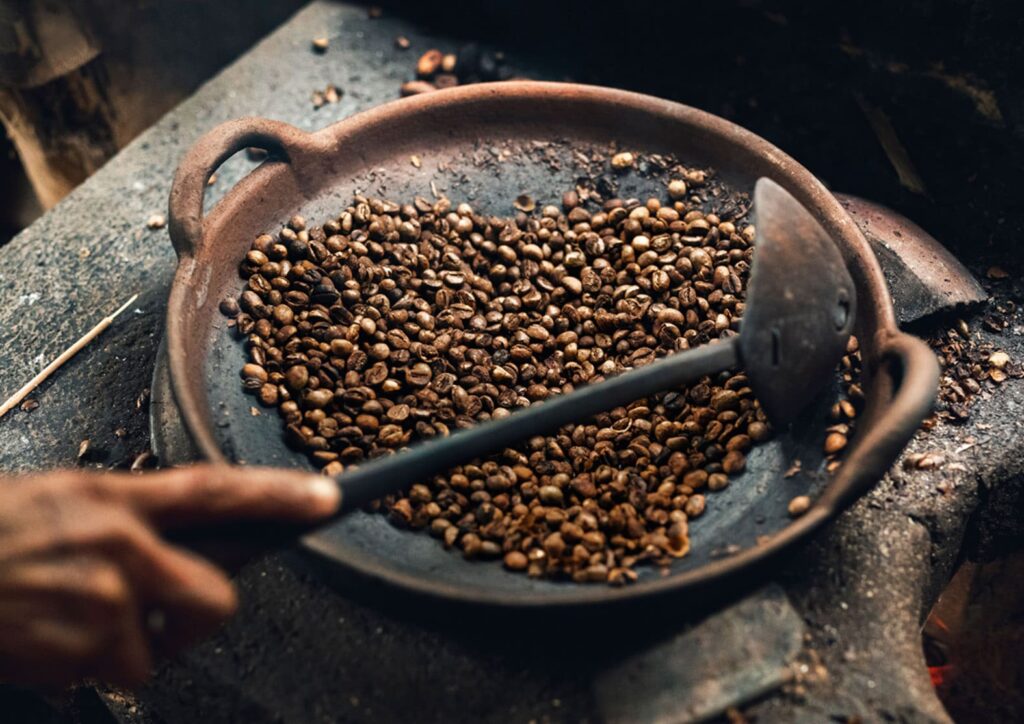 Bali coffee beans Kintamani Arabica with rich aroma and smooth taste