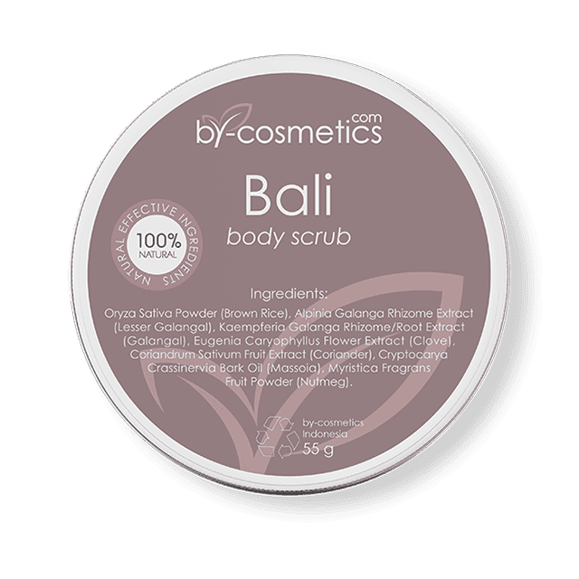 Bali Body Scrub Natural Powder Exfoliating Treatment exfoliating body scrub rice based skincare treatment