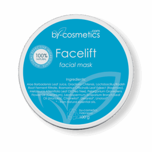 Natural facelift facial mask with seaweed and aloe for skin lifting
