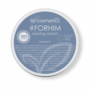 Natural men shaving cream with coconut oil and aloe vera
