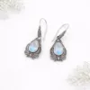 Elegant artisan sterling silver earrings with colorful gemstones