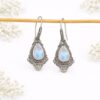 Elegant handmade gemstone earrings for women in bohemian style