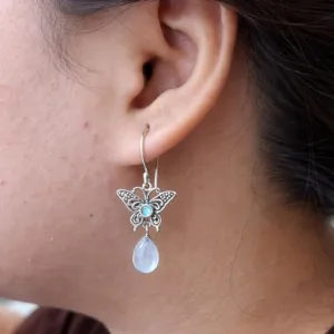 Ethereal boho butterfly jewelry with nature inspired design