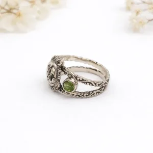 Handmade Bali silver cosmic ring premium artisan craftsmanship detail