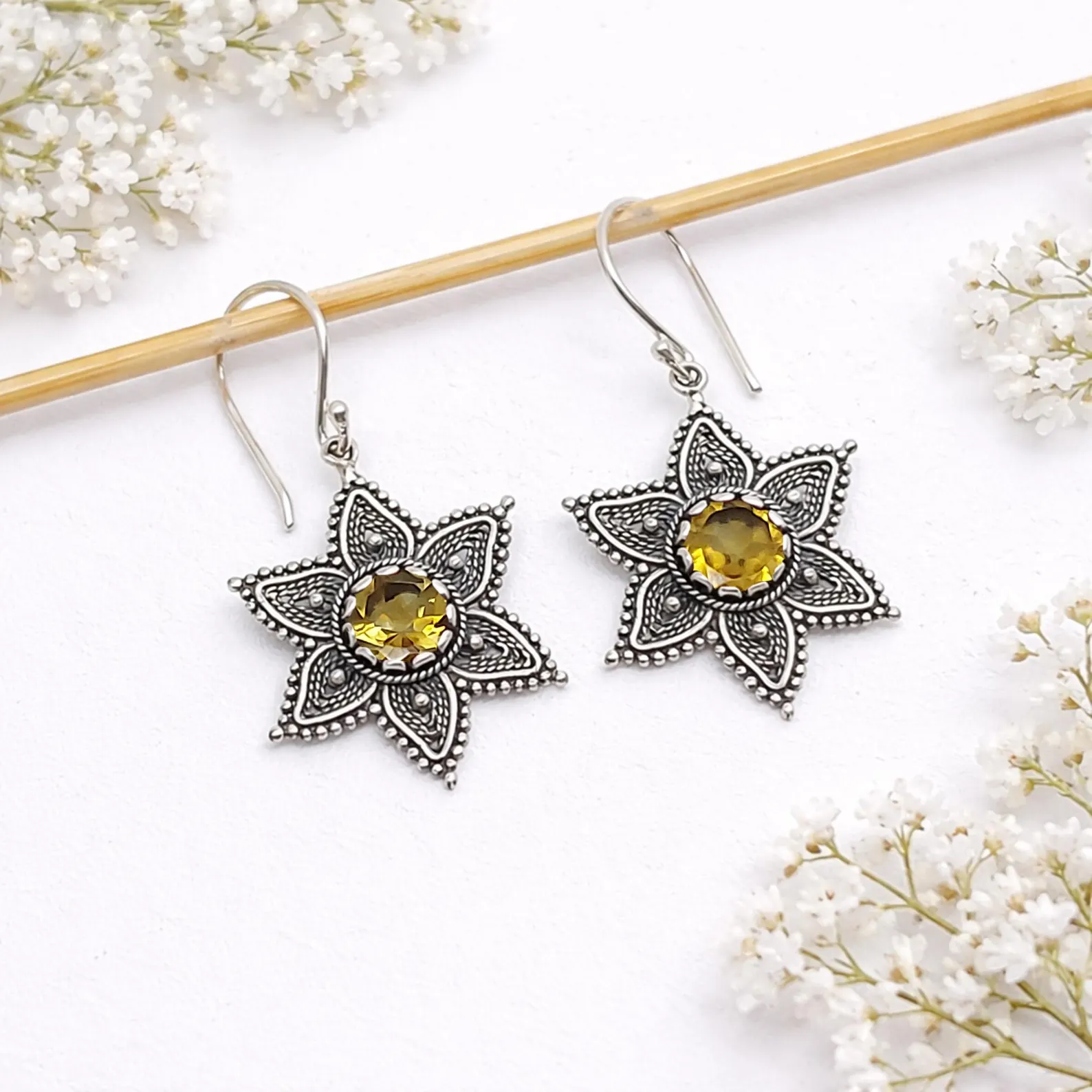 il_1588xN.7909852235_agoj Lightweight Bali style floral earrings for women