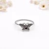 Artisan crafted butterfly silver ring symbolic nature jewelry