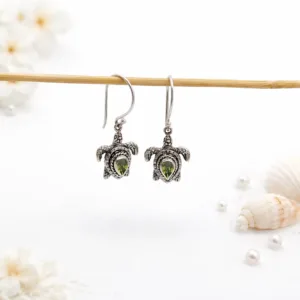 Ocean inspired handmade turtle jewelry for women