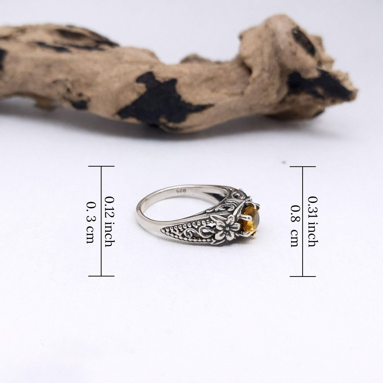 Bohemian Silver Flower Ring Outdoor Lifestyle Photo Nature inspired frangipani ring handcrafted Bali artisan jewelry detail