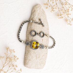 Layered cushion bracelet styling for modern look