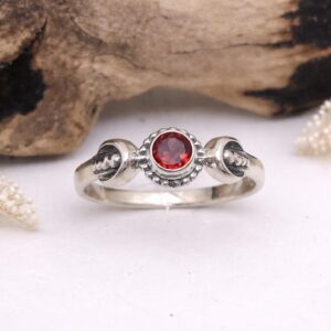 Handmade Bali silver cosmic ring premium artisan jewelry detail