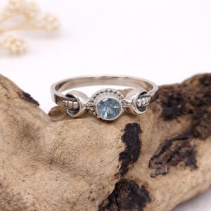 Cosmic nature inspired sterling silver ring handcrafted Bali jewelry