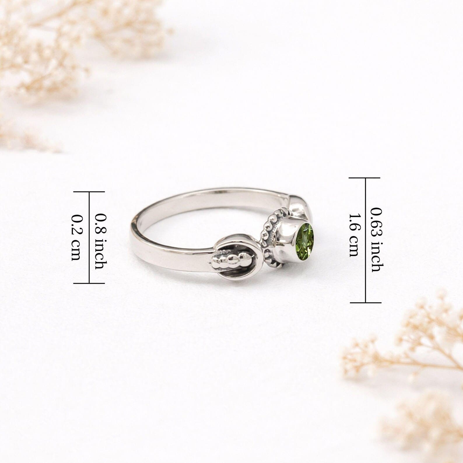 Minimal Moon Silver Ring Styling Aesthetic Shot Close-up macro detail of celestial sterling silver artisan ring