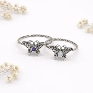 Nature inspired butterfly ring handcrafted Bali artisan jewelry