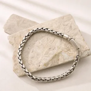 Layered wheat chain bracelet styling for modern look
