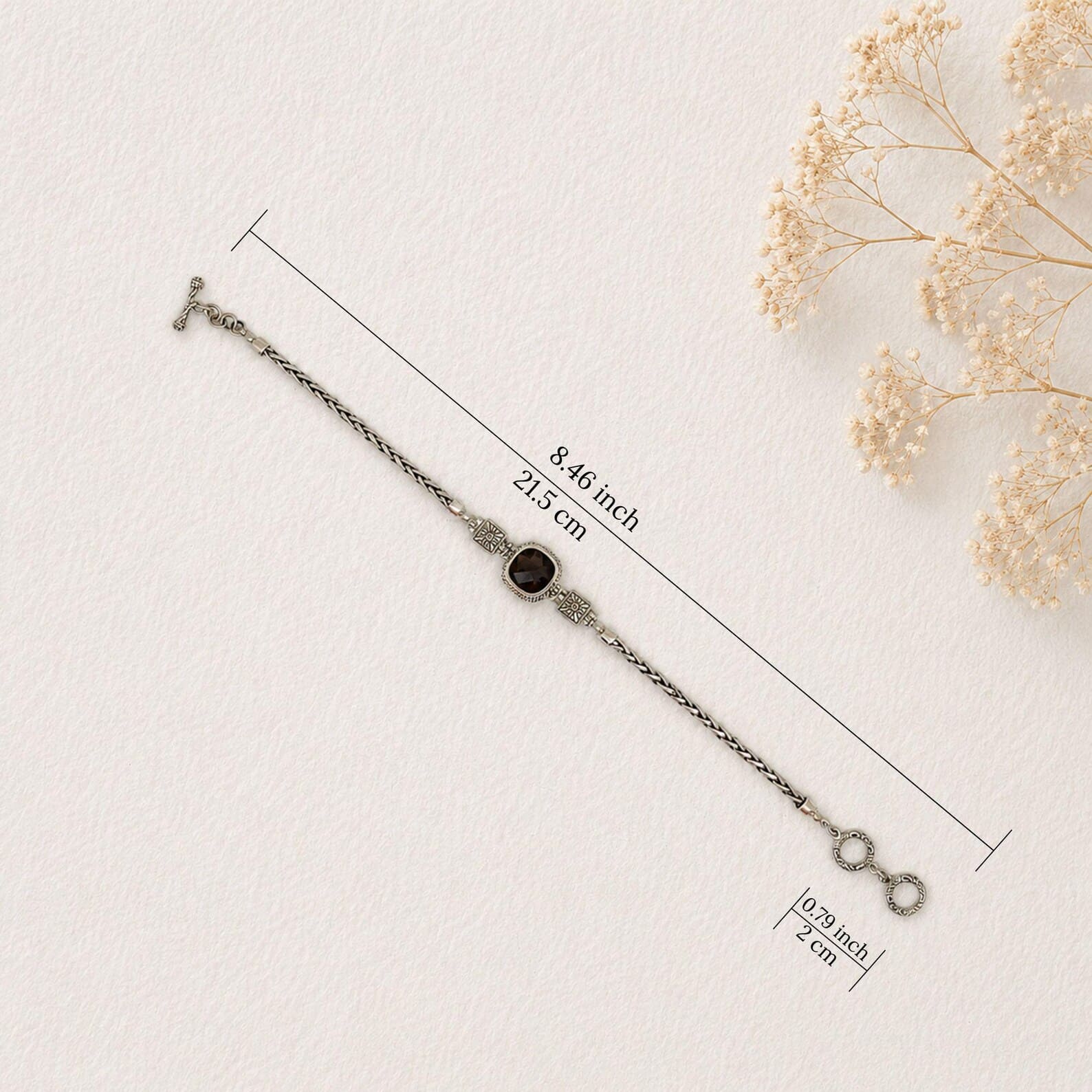 Soft Square Chain Bracelet Side View1