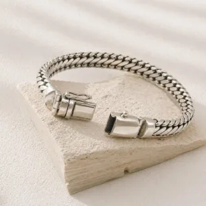 Sterling Silver Cuban Link Bracelet | Bold Chain Jewelry