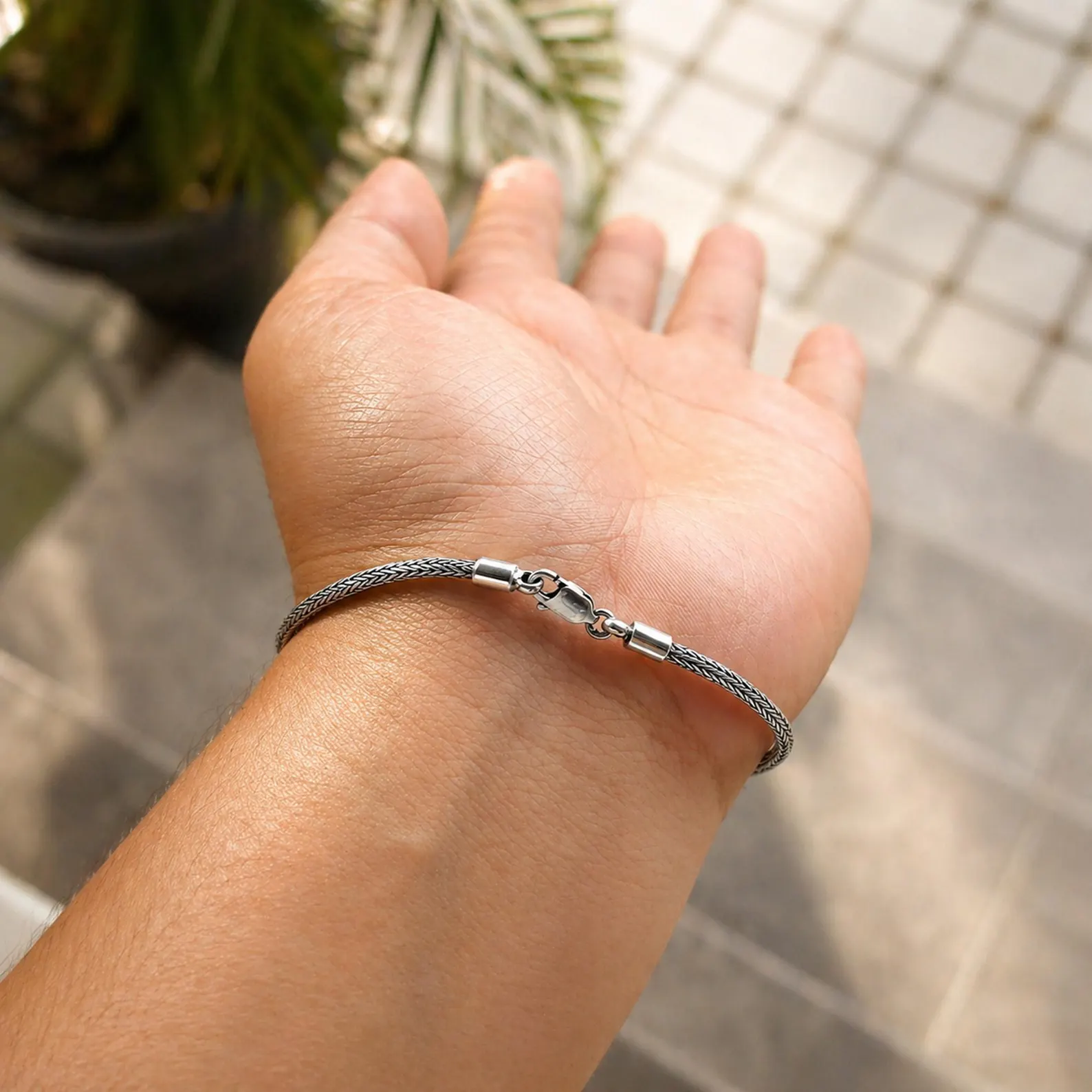 Layered Thin Woven Bracelet Styling