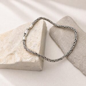 Layered fine Byzantine bracelet styling for women