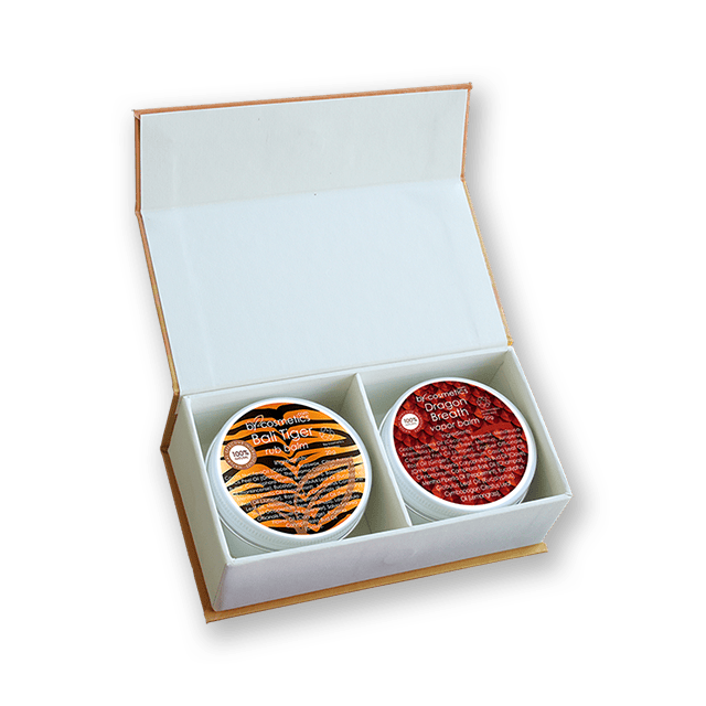 Natural Herbal Balm Set Bali Tiger Dragon Breath natural herbal balm set for muscle and breathing support