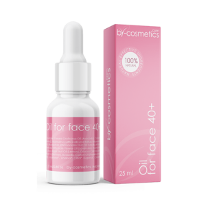 Natural anti-aging facial oil for mature skin hydration