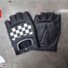Premium half-finger motorcycle gloves RA Leather GA2502 made from 100% genuine leather