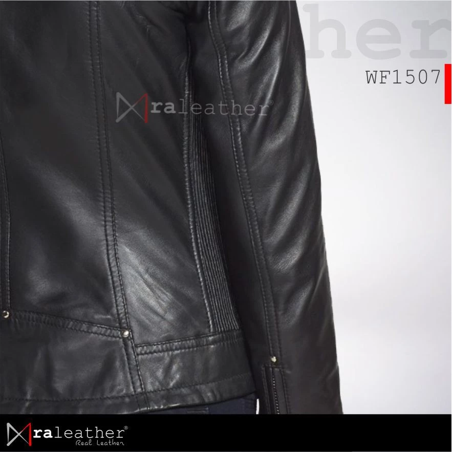 premium-genuine-leather-fashion-jacket-women-ra-leather.jpg Stylish black genuine leather jacket for women with modern feminine cut