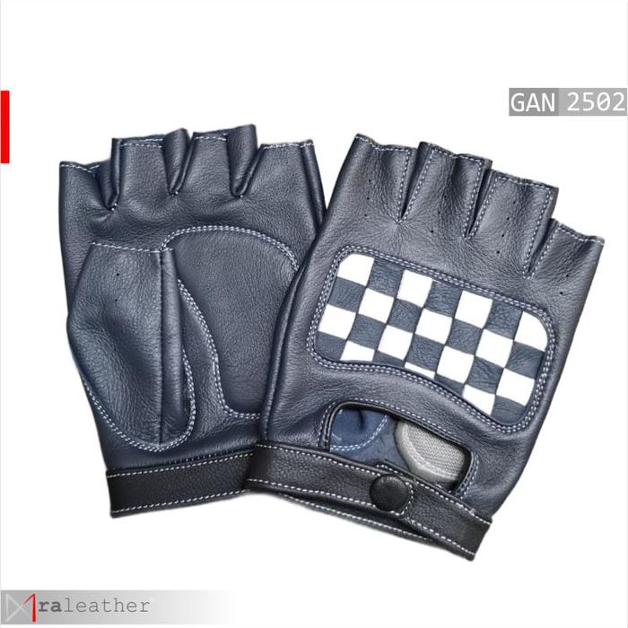 premium-motorcycle-half-finger-gloves Premium breathable leather biker gloves with half-finger design for better airflow