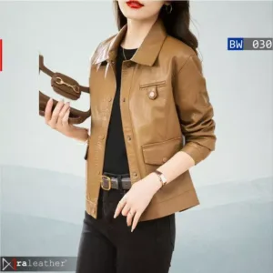 RA Leather BW030 jacket designed for elegant everyday and office style wear