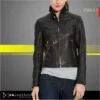 Women’s genuine sheepskin leather jacket RA Leather FW033 front view