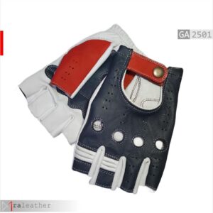 Sport style leather riding gloves with breathable and comfortable design for daily use