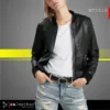 Stylish women bomber jacket RA Leather WF1816 with comfortable relaxed fit