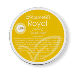Exfoliating facial mask with pineapple and lemon extracts