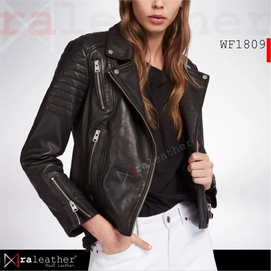 street-style-sheepskin-leather-jacket-women-wf1809.jpg Stylish black leather jacket for modern streetwear fashion outfits