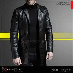 Genuine sheepskin leather cinematic style coat from Garut