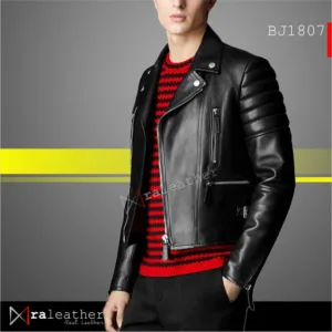 Premium sheepskin biker jacket from Garut Indonesia