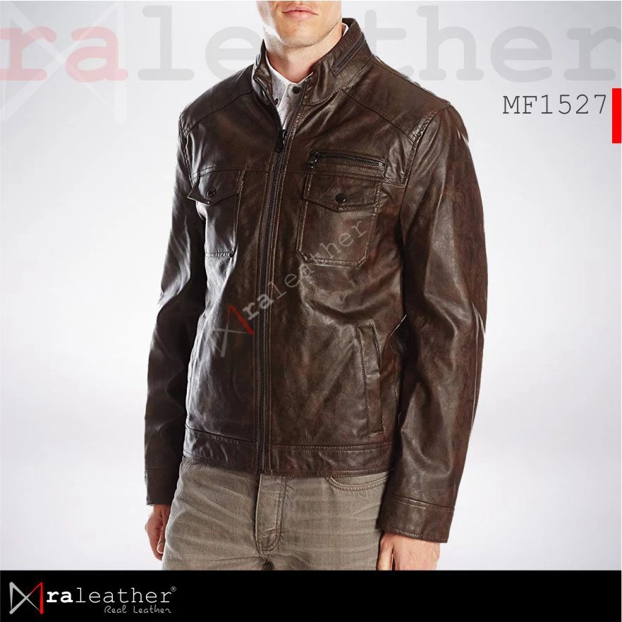 ra-leather-garut-sheepskin-casual-jacket.jpg Close-up stitching detail of leather jacket