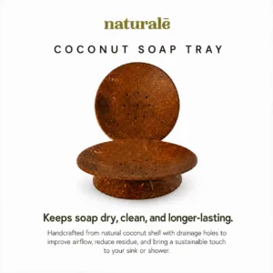 natural coconut husk soap dish handmade in Indonesia