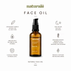 natural botanical face oil with jojoba and kukui nut Indonesia