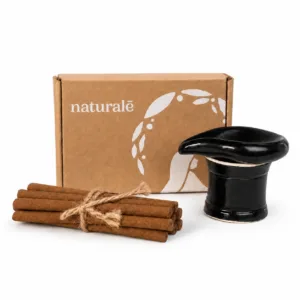 Naturalē Yoni incense pack with ceramic burner handmade Indonesia